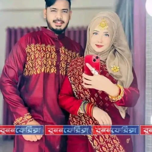 স্ক্রিন প্রিন্ট কাঁপল ড্রেস B-208