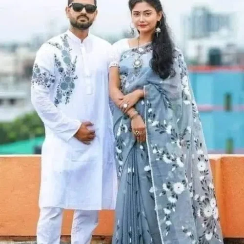 হ্যান্ড পেইন্টেড ড্রেস B-207