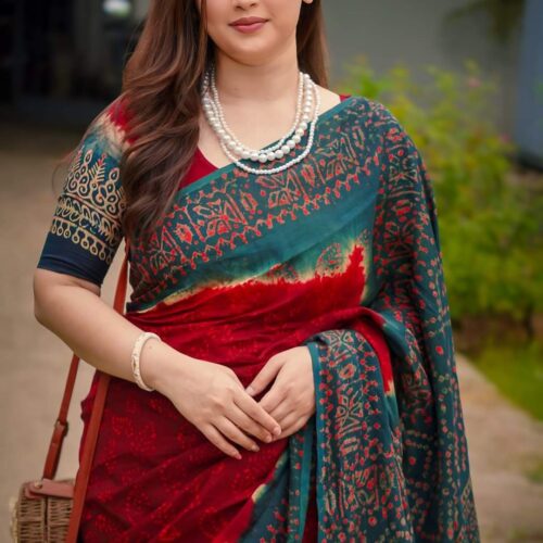 সেমি মসলিন" শাড়ি BUS-221