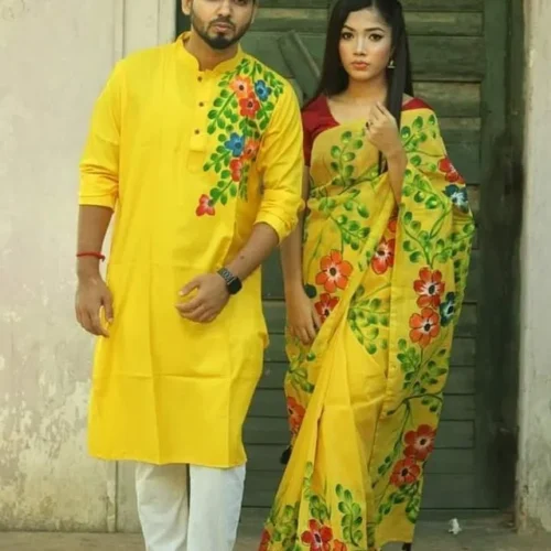 হ্যান্ড পেইন্টেড ড্রেস B-206