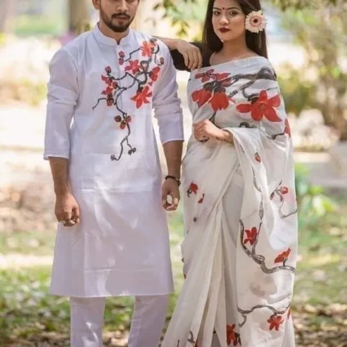 হ্যান্ড পেইন্টেড ড্রেস B-199