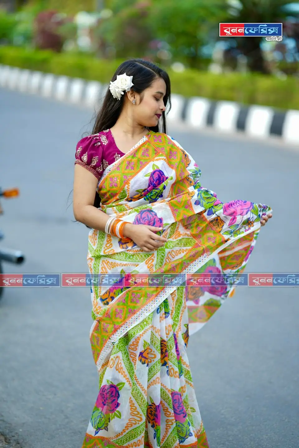 Basonti Elegance Saree (BES-2050) – The Essence of Grace & Beauty - Image 3