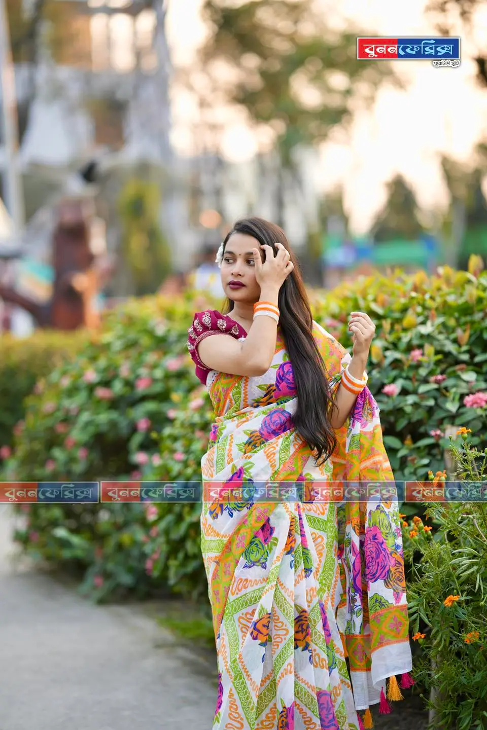 Basonti Elegance Saree (BES-2050) – The Essence of Grace & Beauty - Image 4