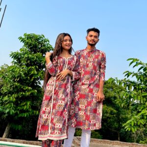 কাপল ড্রেস পাঞ্জাবী এবং ২ পিস-109