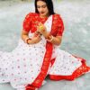উন্নত মানের হাফ সিল্ক শাড়ি - Image 3
