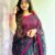 হাফসিল্ক এমব্রয়ডারি শাড়ি