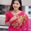 সেমি মসলিন এমব্রয়ডারি  শাড়ি - Image 10