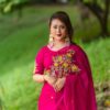 সেমি মসলিন এমব্রয়ডারি  শাড়ি - Image 6