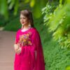 সেমি মসলিন এমব্রয়ডারি  শাড়ি - Image 4
