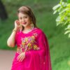 সেমি মসলিন এমব্রয়ডারি  শাড়ি - Image 2