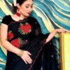 সেমি মসলিন এমব্রয়ডারি  শাড়ি - Image 2