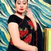 সেমি মসলিন এমব্রয়ডারি  শাড়ি - Image 7