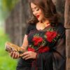 সেমি মসলিন এমব্রয়ডারি  শাড়ি - Image 8
