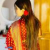 সফ্ট সিল্ক রক্ত জবা 🌺 শাড়ী - Image 4