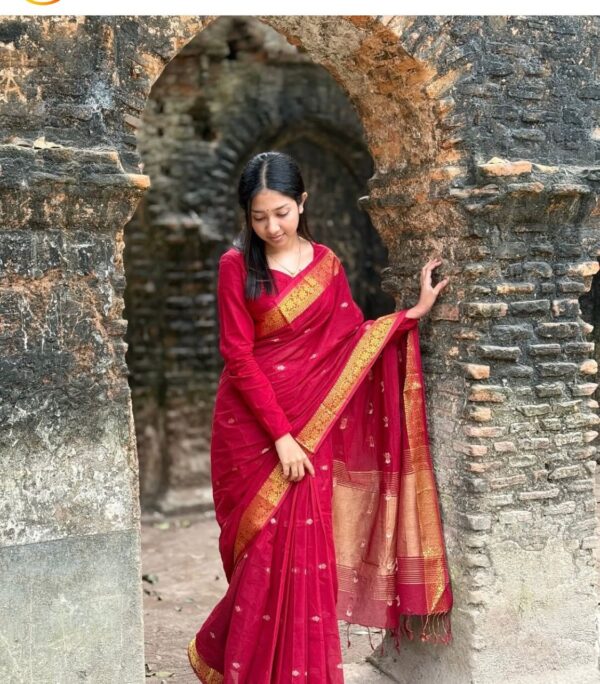 Madhurai Tangail Heritage Silk Saree - ELTU001 - Image 2