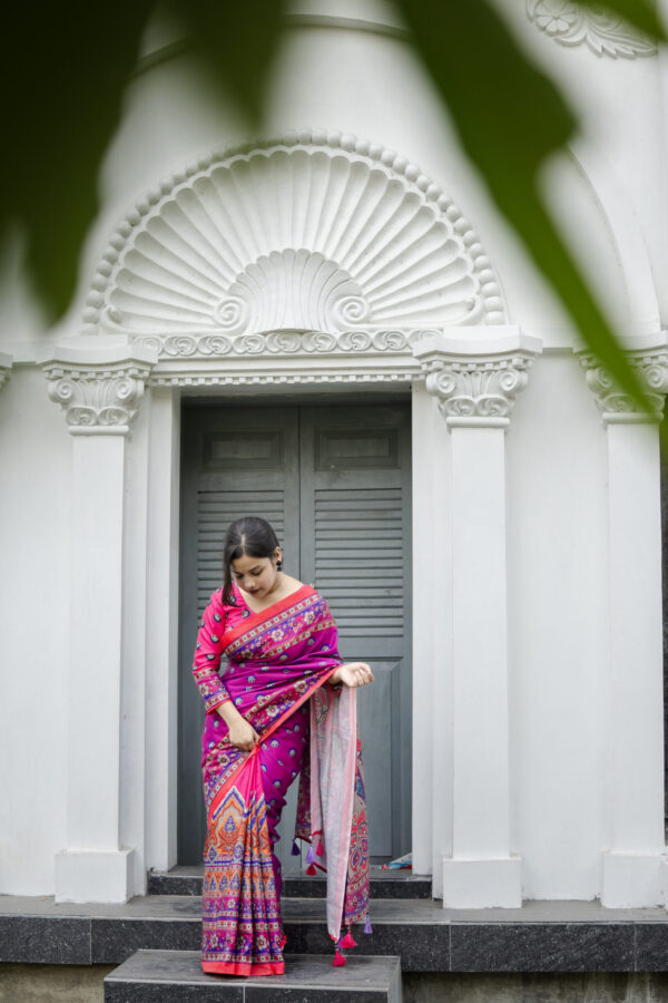 Rupnandini | রুপনন্দিনী  Grand Heritage Silk Saree – Majestic Digital Weaves  RNHS-25X