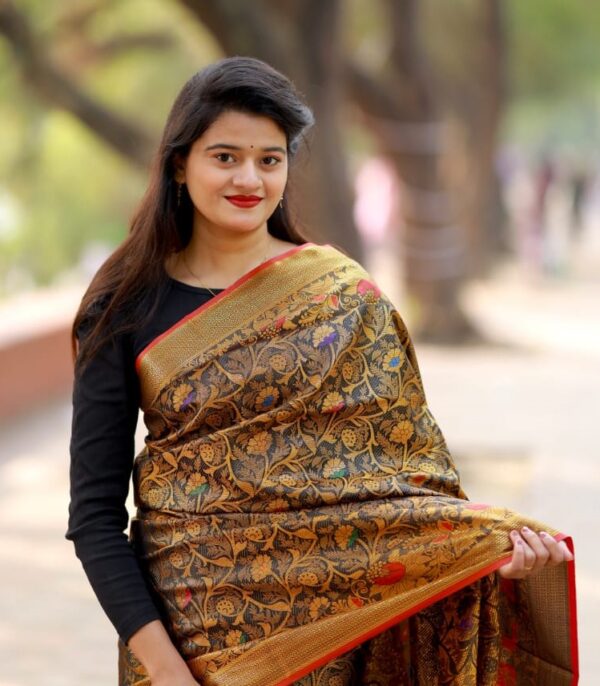 Premium Katan Saree – Elegant & Timeless Royal Attire 1308 - Image 3