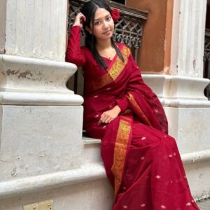 Madhurai Tangail Heritage Silk Saree - ELTU001