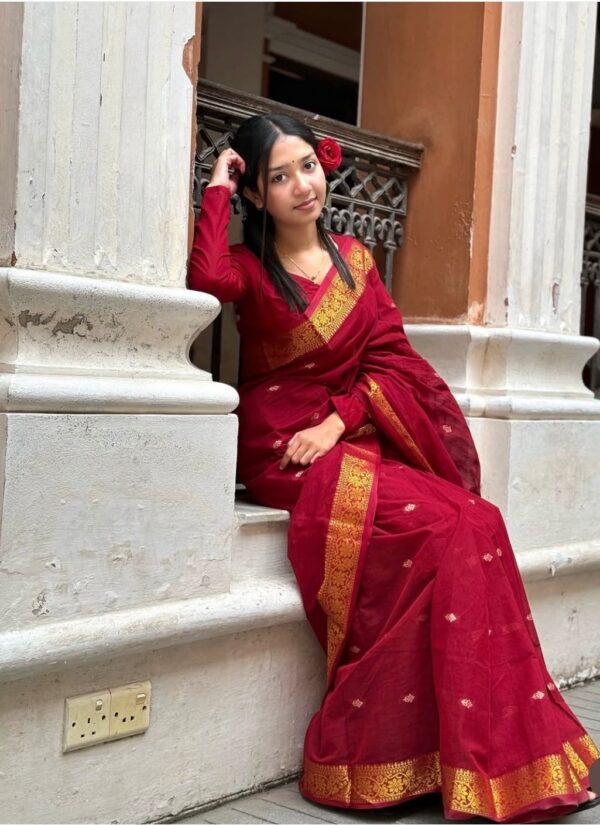 Madhurai Tangail Heritage Silk Saree - ELTU001