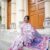 ফুলকুসুম – Floral Grace Half Silk Saree + ফ্রি ব্লাউজ পিস
