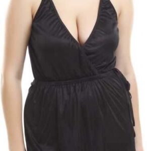 Luna Luxe – Satin Nightwear Set Top + Panty | Free Size