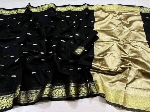 Madhurai Tangail Heritage Silk Saree - ELTU004 - Image 4