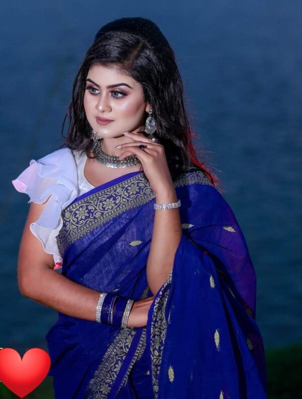 Madhurai Tangail Heritage Silk Saree - ELTU002 - Image 5