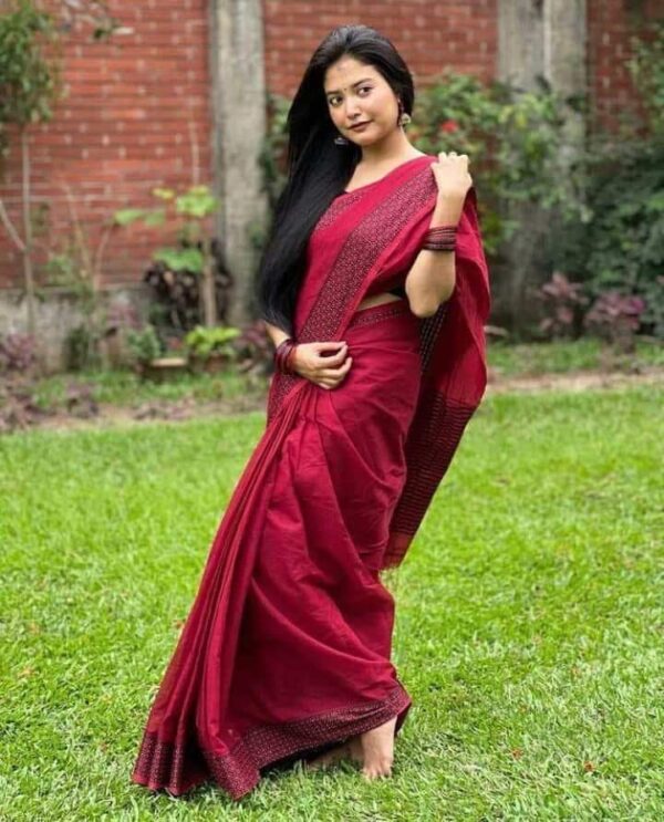 Madhurai Tangail Heritage Silk Saree - ELTU005