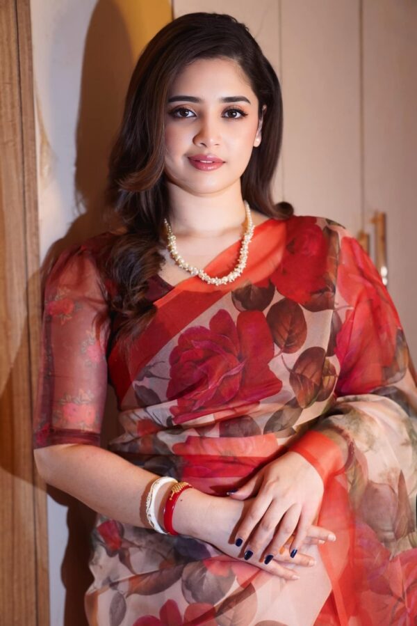 Digital  print Silk Saree | Bunon Fabrics - Image 5