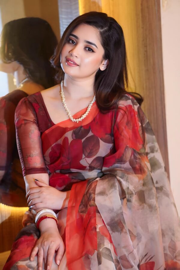 Digital  print Silk Saree | Bunon Fabrics - Image 7