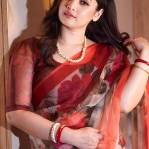 Digital  print Silk Saree | Bunon Fabrics