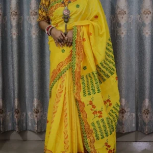 Dhupian SIlk Screen print Saree -ধুপিয়ান সিল্ক স্কিন প্রিন্টের শাড়ী