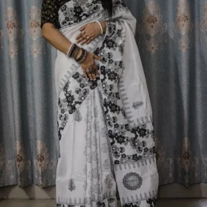 Dhupian SIlk Screen print Saree -ধুপিয়ান সিল্ক স্কিন প্রিন্টের শাড়ী