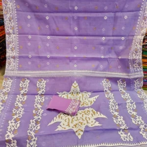Hafsilk Jamdani Saree - হাফসিল্ক জামদানি শাড়ি