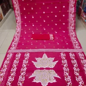 Hafsilk Jamdani Saree - হাফসিল্ক জামদানি শাড়ি