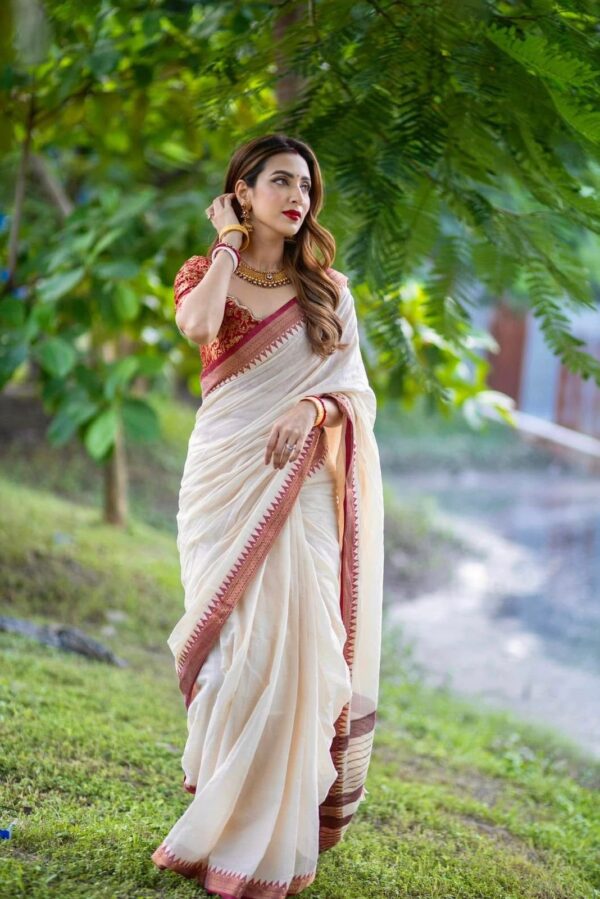 Tangail Nakshi Par Saree
