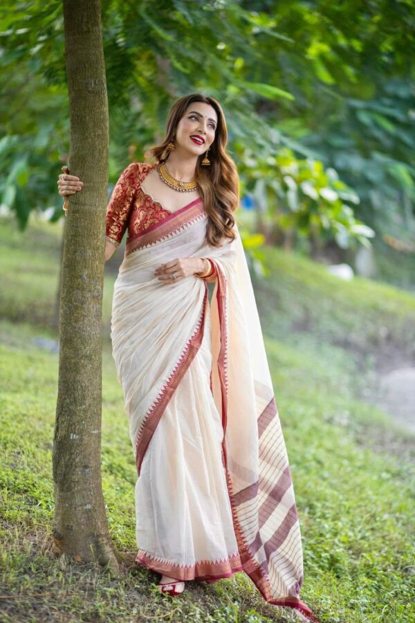 Tangail Nakshi Par Saree - Image 6