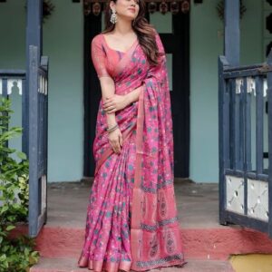 Premium Quality Digital Print Saree — Delight | BUS-DP-4004
