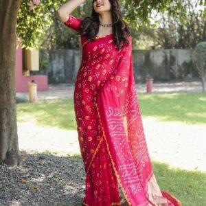 Premium Quality Digital Print Saree — Delight | BUS-DP-3004