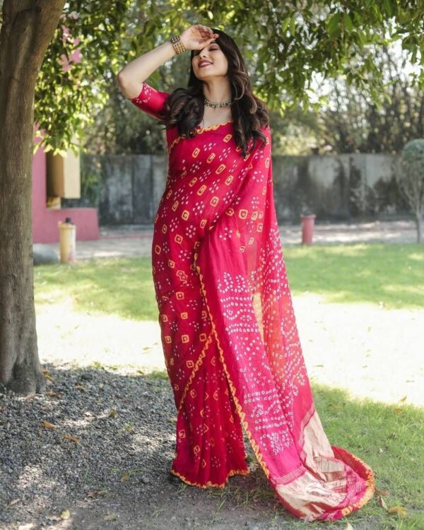 Premium Quality Digital Print Saree — Delight | BUS-DP-3004