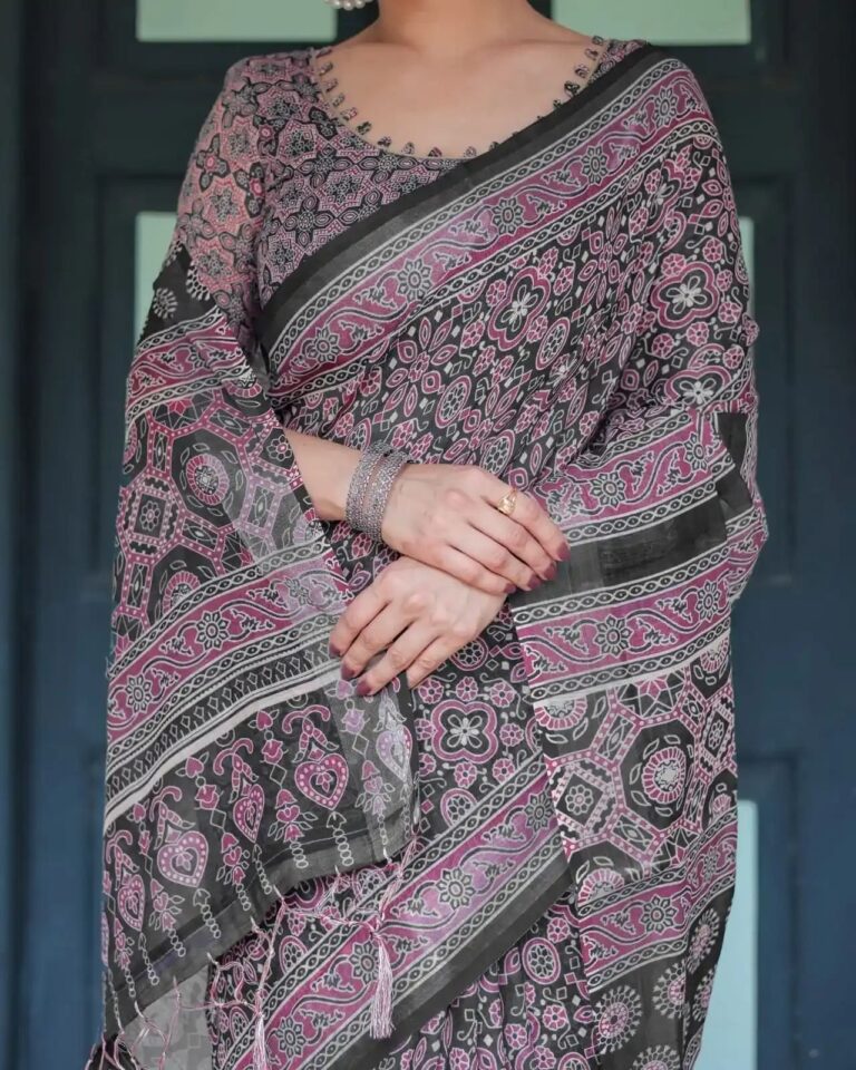Premium Quality Digital Print Saree — Bliss | BUS-DP-3002