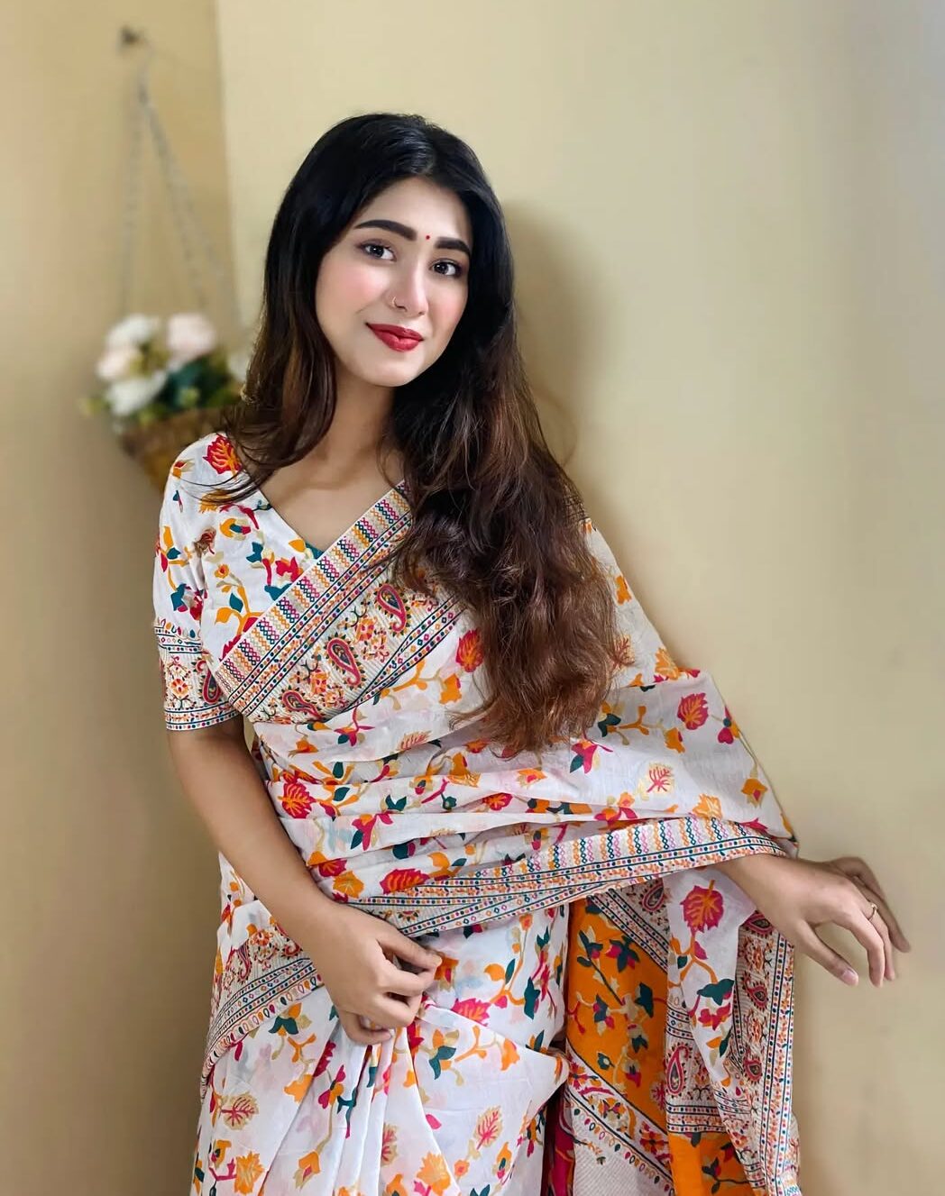 Bunon Fabrics – Half Silk জামদানি Saree + ফ্রি ব্লাউজ পিস - Image 3