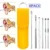 6 PCS Ear Pick Set Portable Ear Cleaner Set Stainless Steel With Lather Case