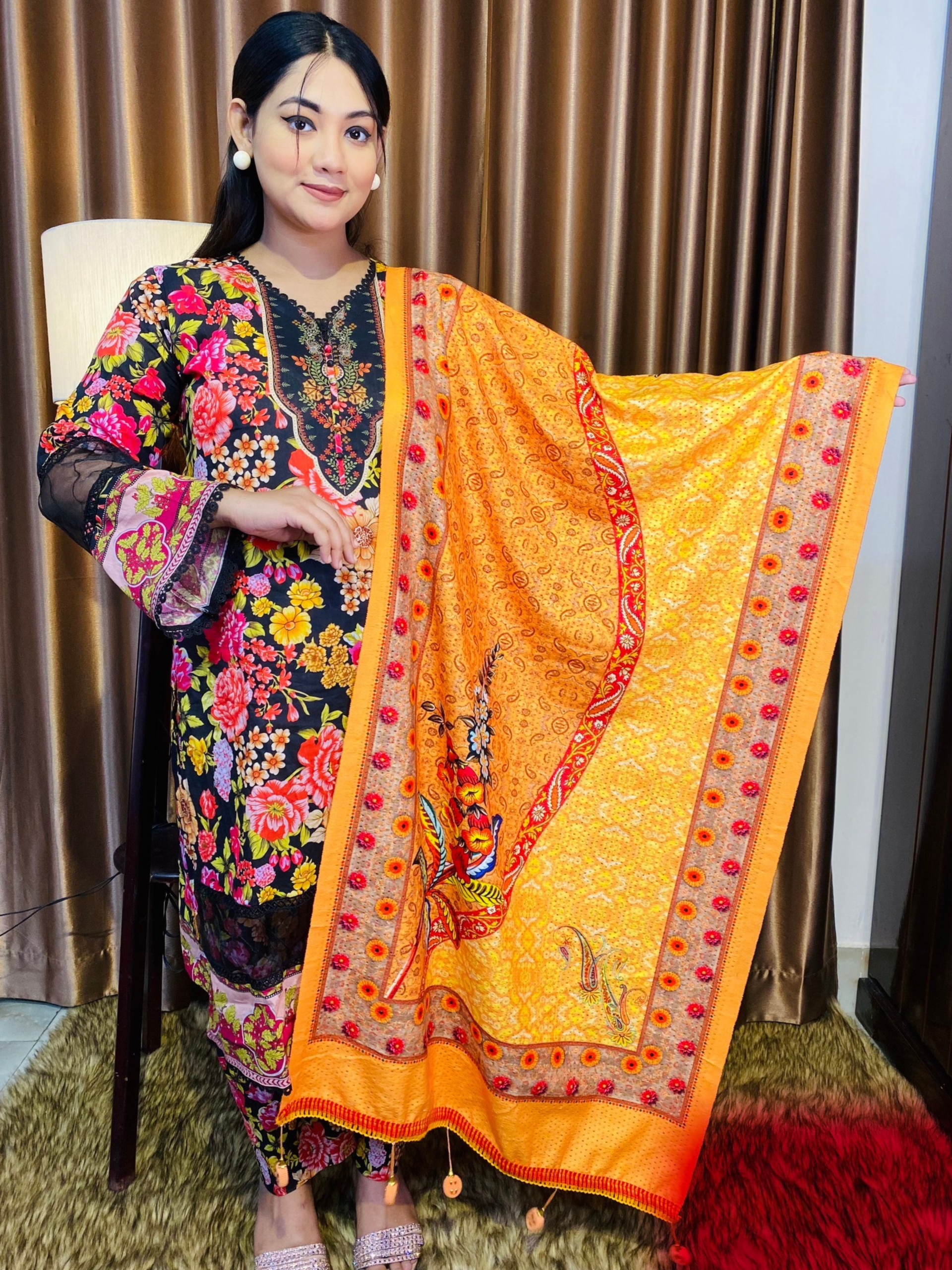 Mustard Yellow Signature Elegance Shawl