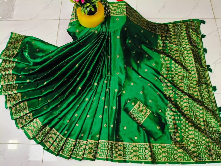 বধুয়া বেনারসি শাড়ি সবুজ কোড নং - ২৮০